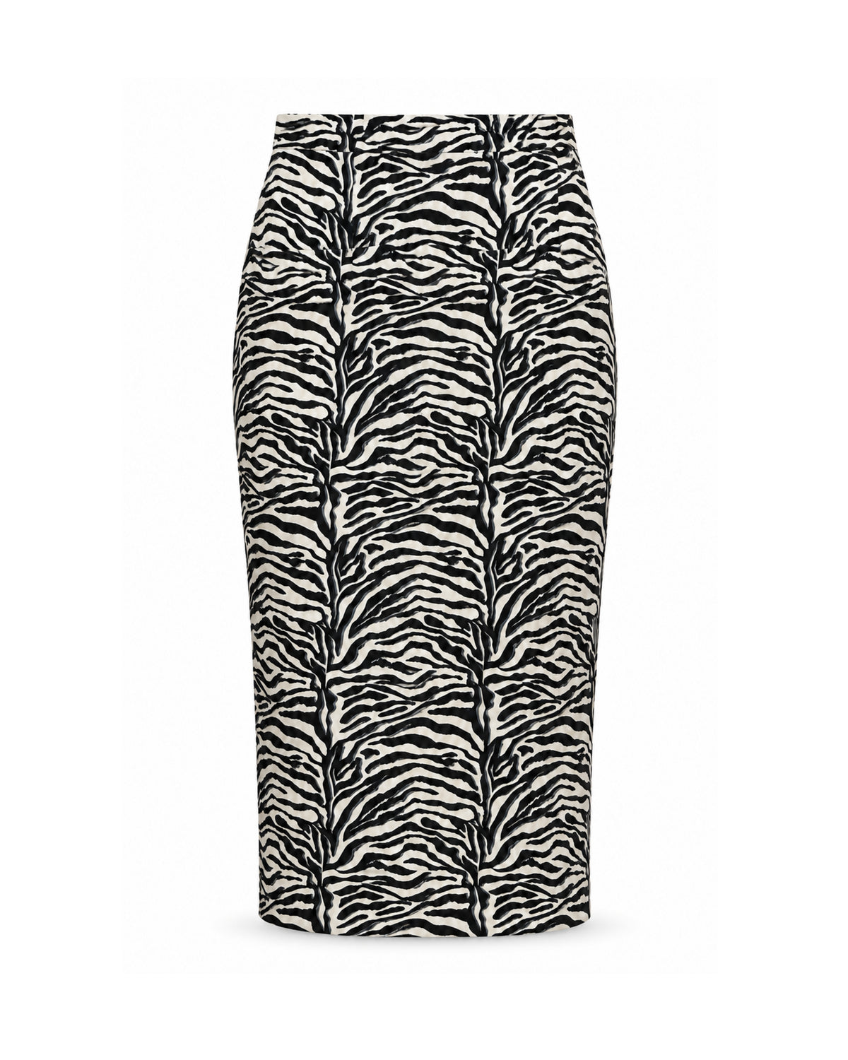 Alessia Zebra Midi Etek dekupe ön düzeltilmiş