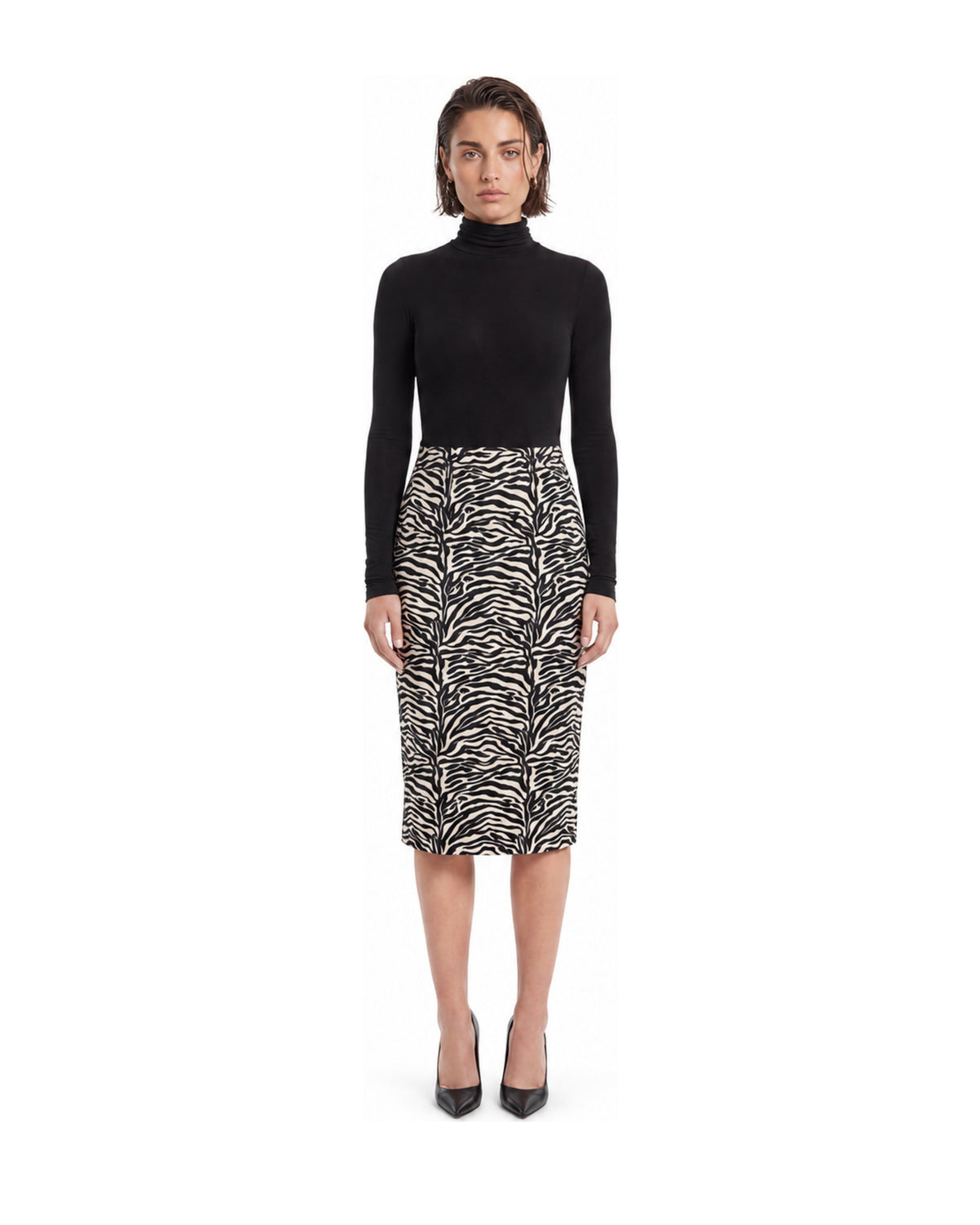 Alessia Zebra Midi Etek model ön