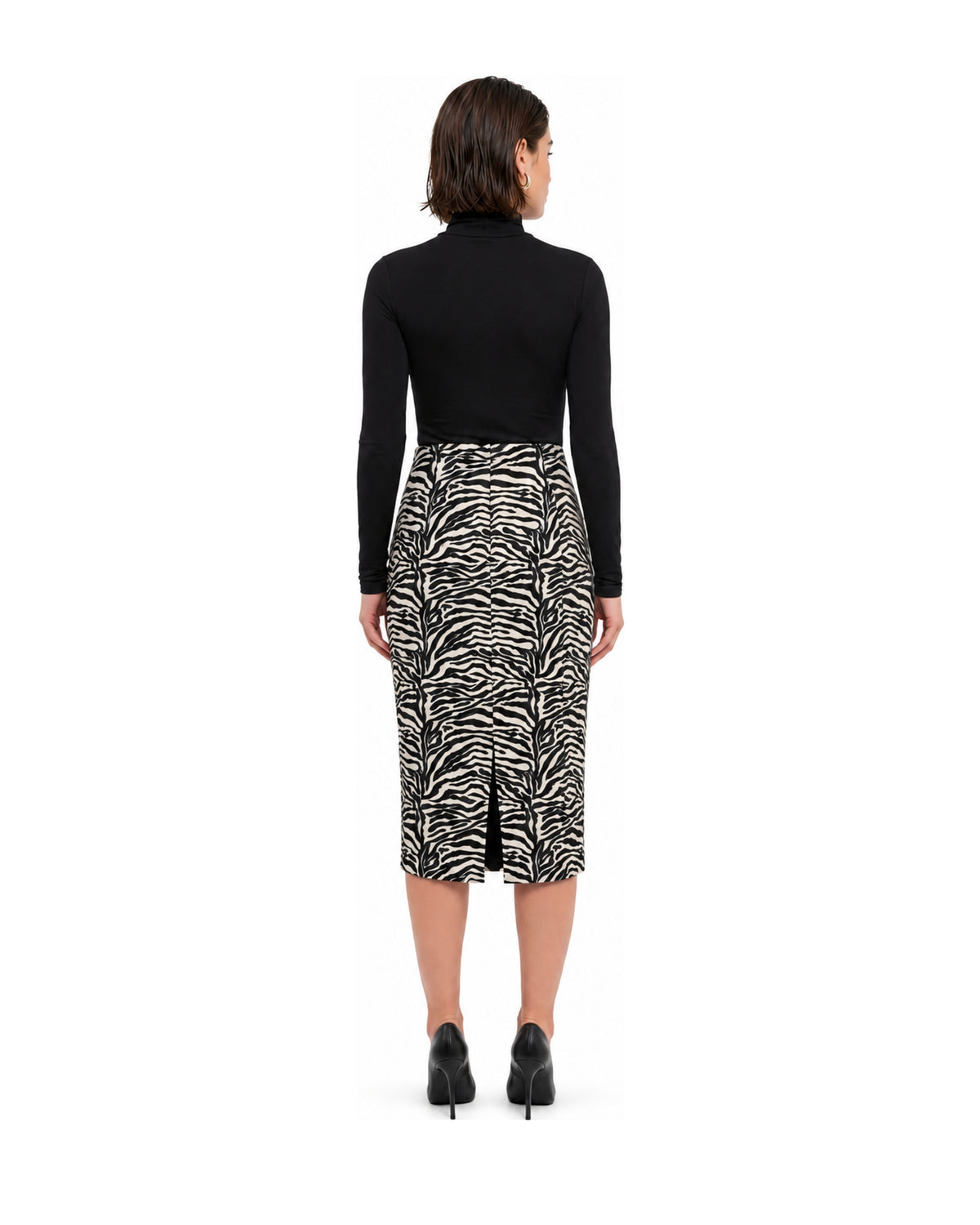 Alessia Zebra Midi Etek model arka