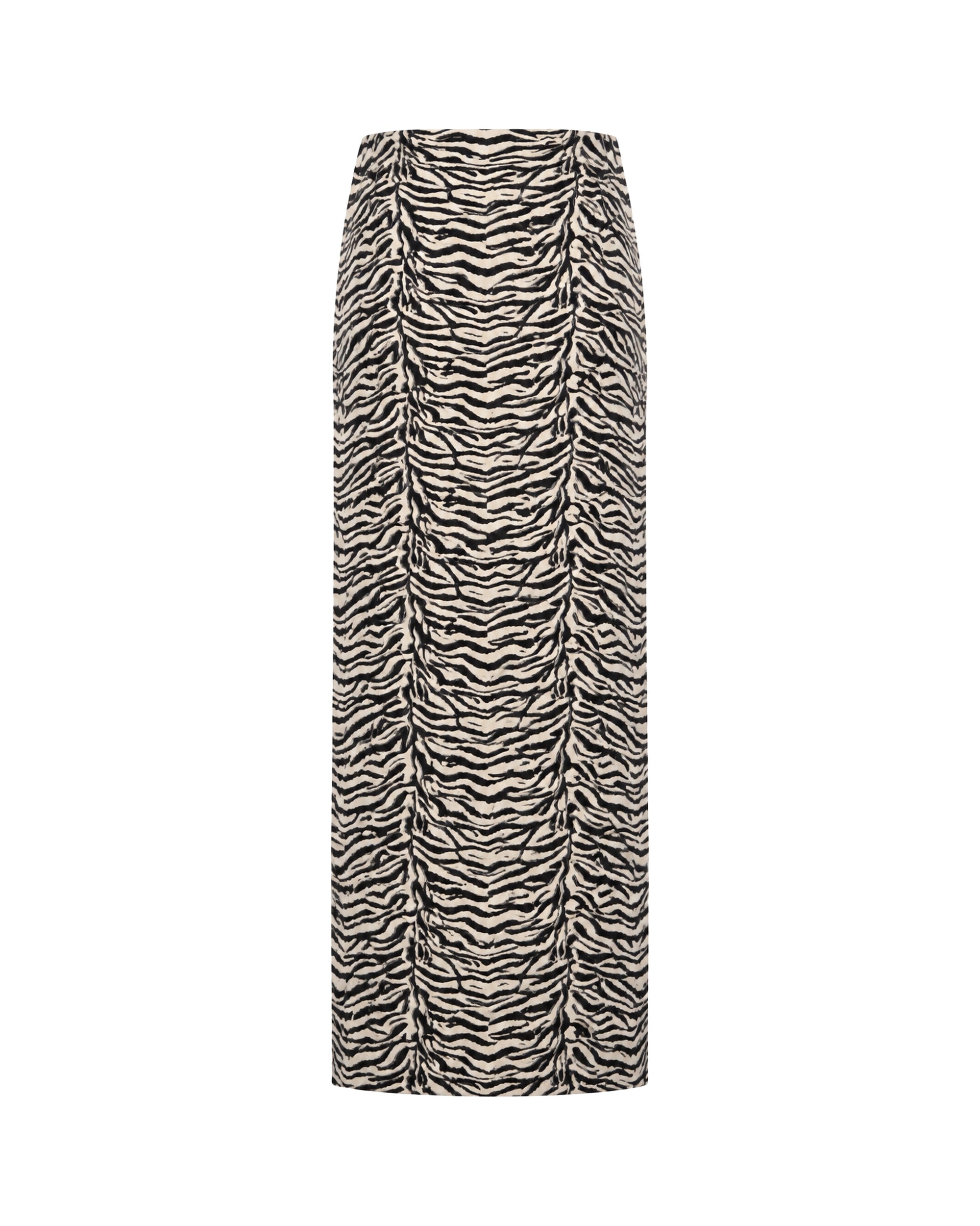 Alessia Zebra Midi Etek - Arka Görünüm