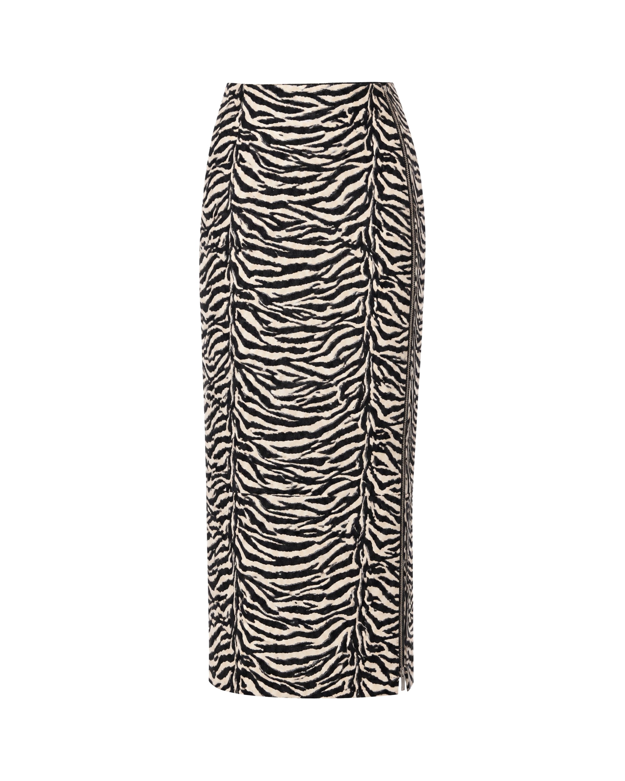 Alessia Zebra Midi Etek - Ön Görünüm
