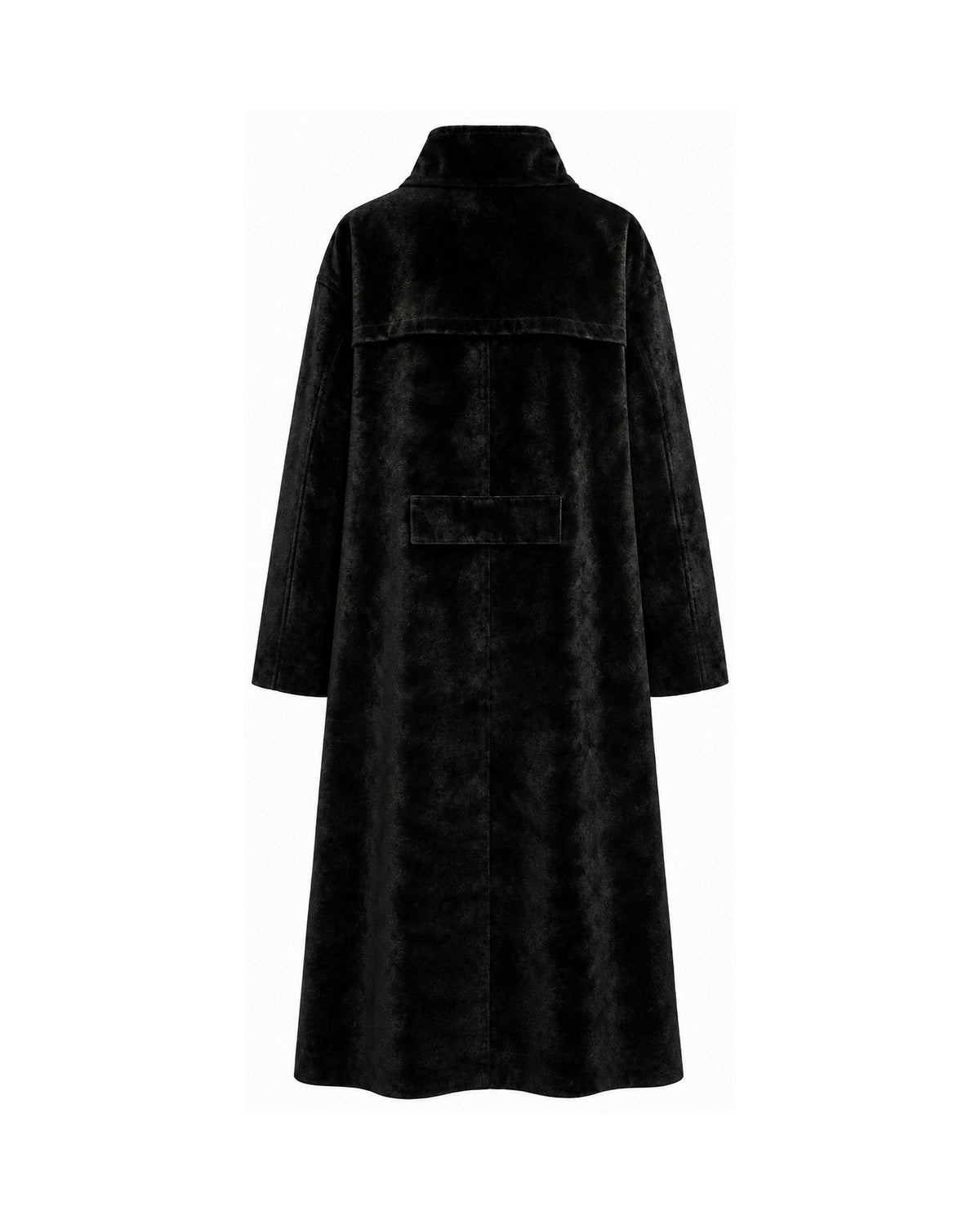 Noir Elegance Palto Siyah - Arka Görünüm